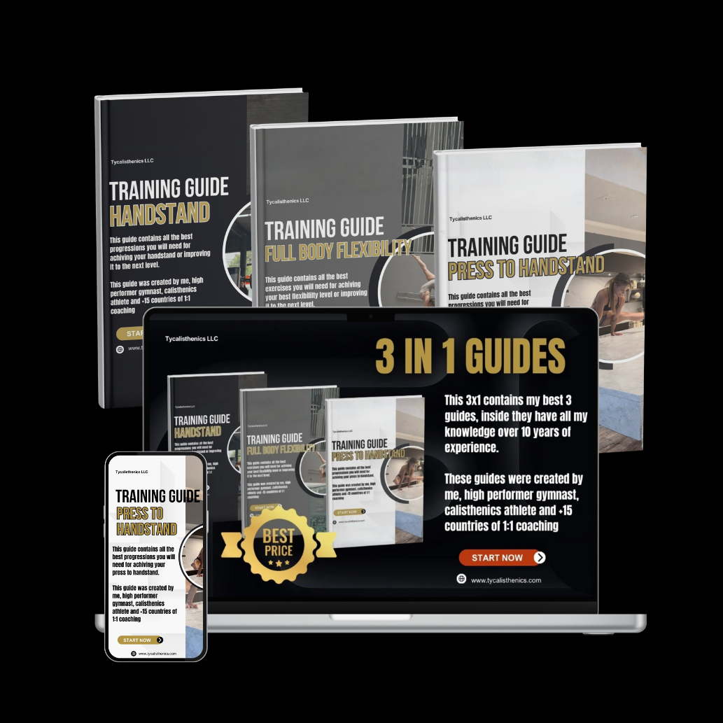 3-in-1 Calisthenics Training Guides - Handstand, Flexibility & Press Mastery